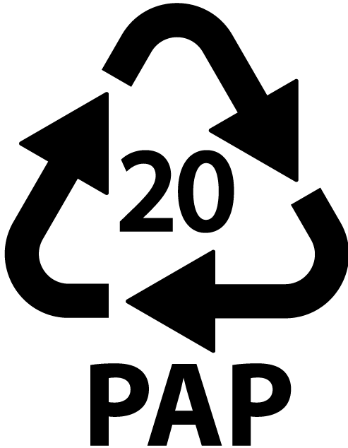 Afbeelding met PAP 20 logo